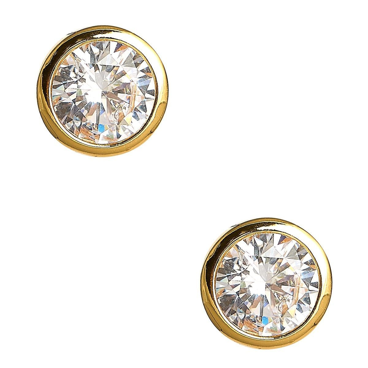 Large Bezel Stud Gold 18k Gold Plated - Lisi Lerch - Gaines Jewelers