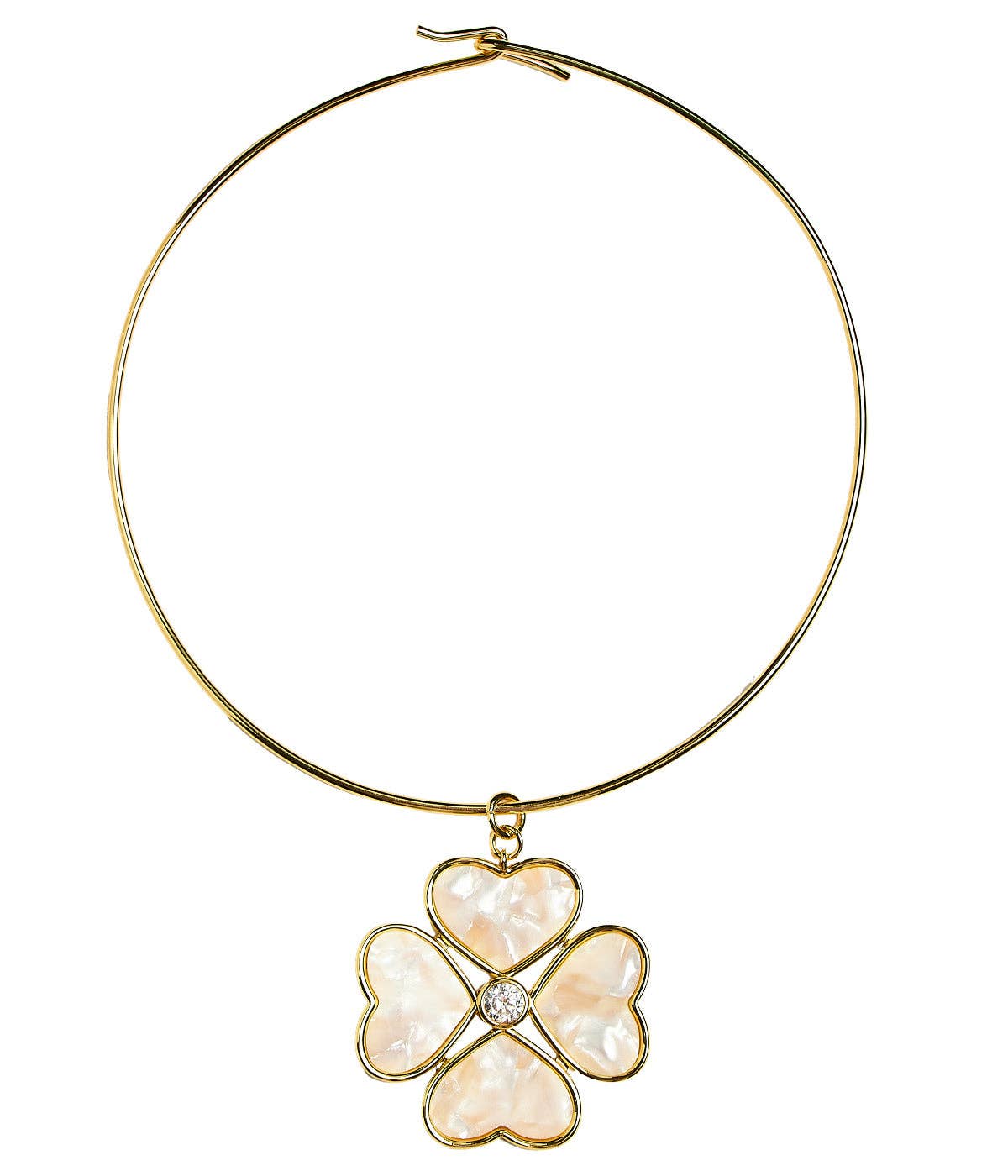 Large Poppy Necklace - 18k Gold Plated -Collar - Lisi Lerch - Gaines Jewelers