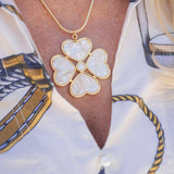 Large Poppy Necklace - 18k Gold Plated -Collar - Lisi Lerch - Gaines Jewelers