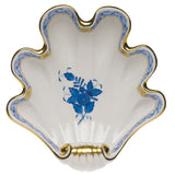 Large Shell Dish - Blue - Herend - Gaines Jewelers