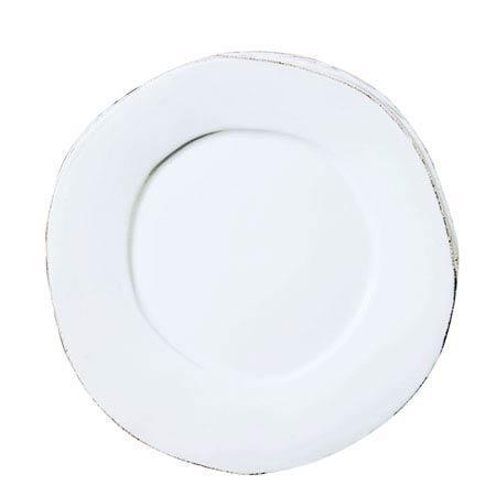 Lastra White Dinner Plate - Gaines Jewelers