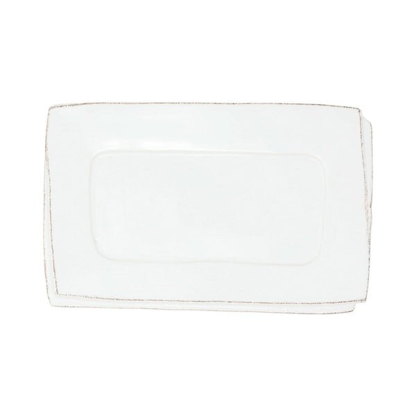 Lastra White Small Rectangular Tray - Vietri - Gaines Jewelers