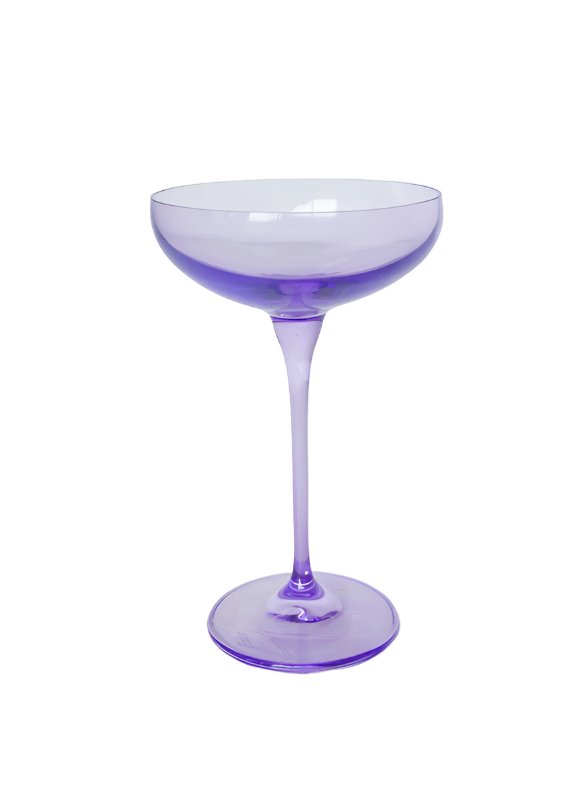 Lavender Champagne Coupe - Estelle Colored Glass - Gaines Jewelers