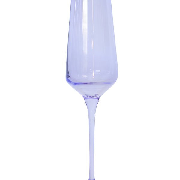 Lavender Champagne Flute - Estelle Colored Glass - Gaines Jewelers