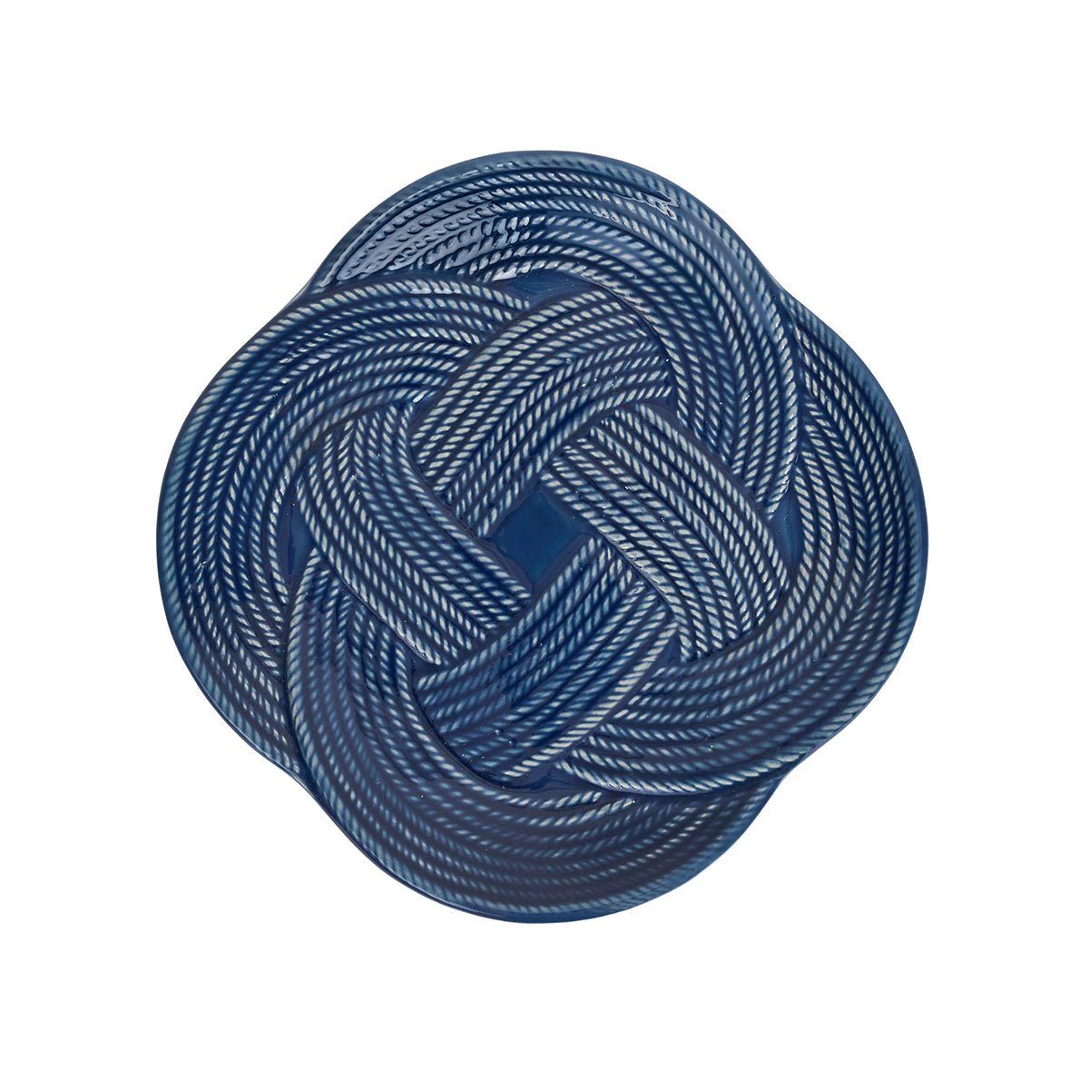 Le Panier Mystic Knot Dessert/Salad Plate - Denim - Juliska - Gaines Jewelers