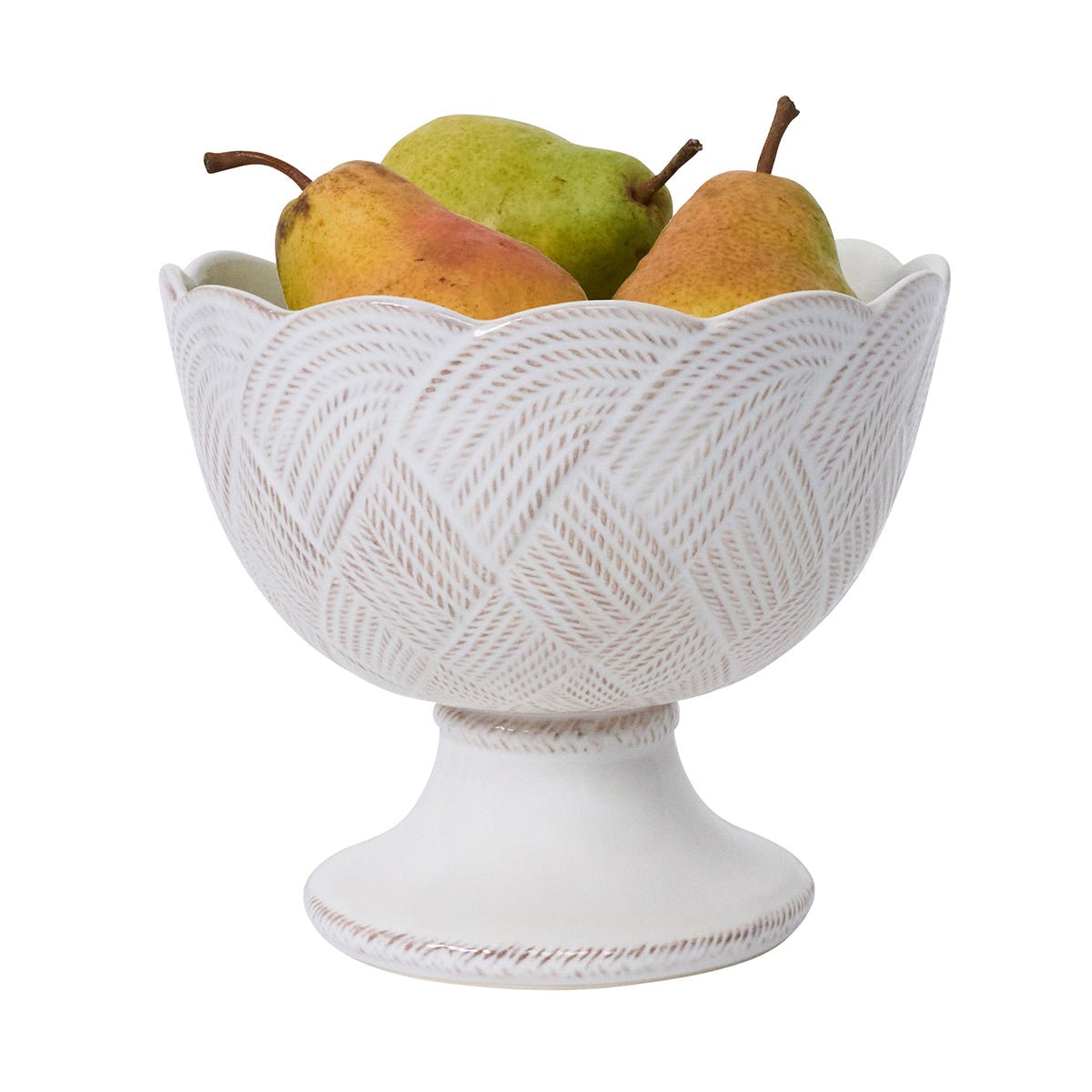 Le Panier Mystic Knot Footed Bowl - Whitewash - Juliska - Gaines Jewelers