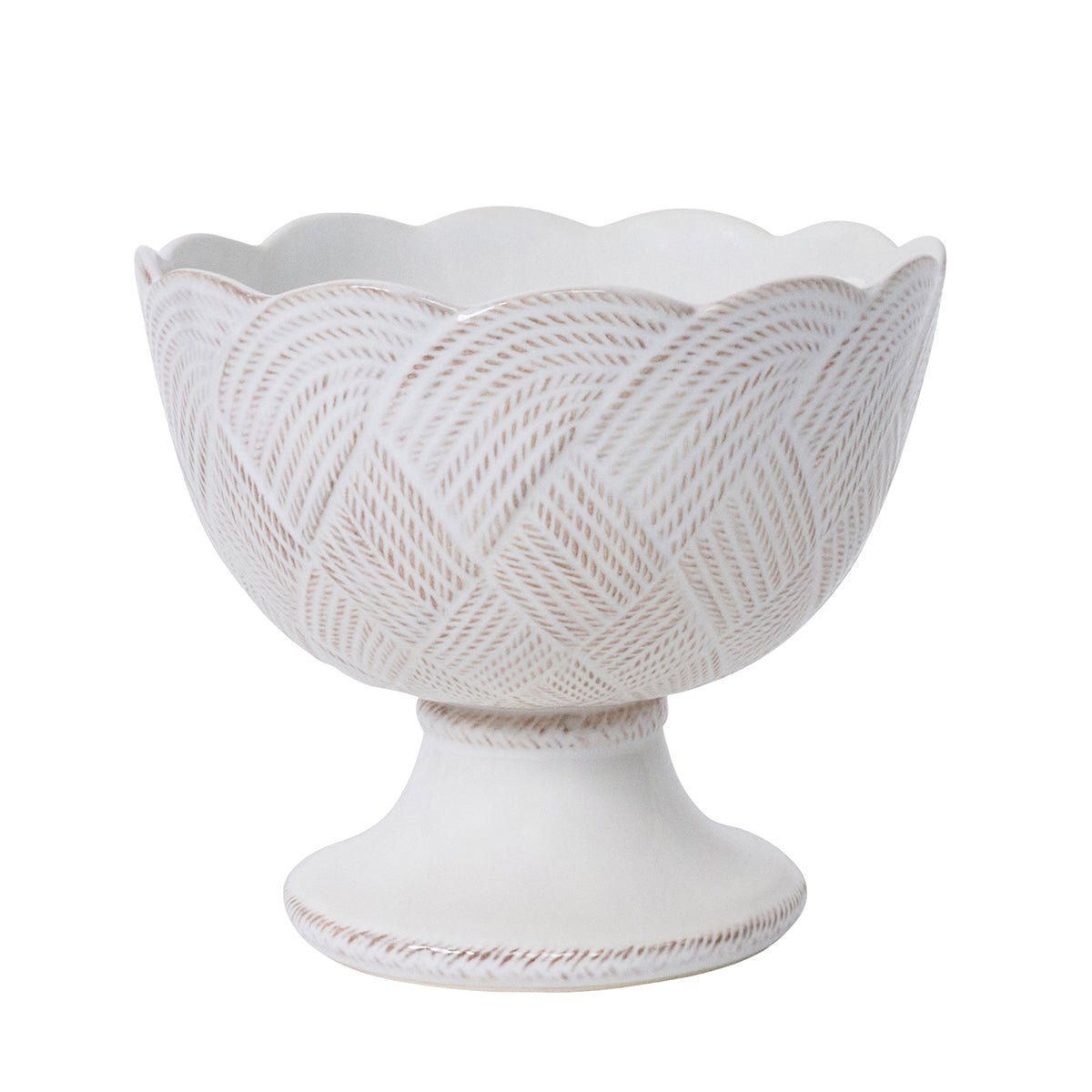Le Panier Mystic Knot Footed Bowl - Whitewash - Juliska - Gaines Jewelers