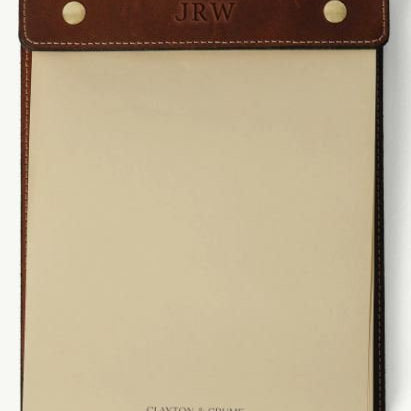 Leather Notepad - Natural - Clayton & Crume - Gaines Jewelers