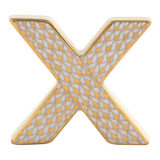 Letter X in Gold - Herend - Gaines Jewelers