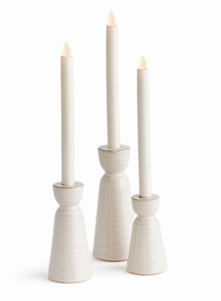 Libbey Taper Candle Holders - Set of 3 - Napa Home & Garden - Gaines Jewelers