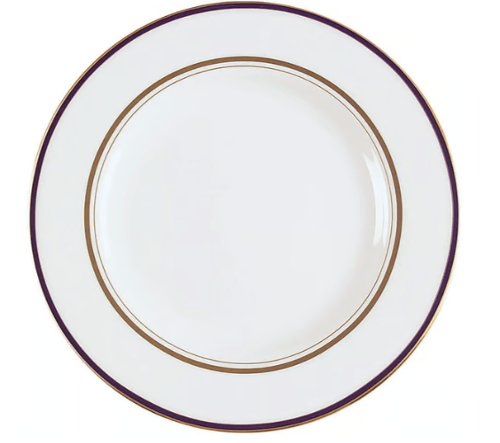 * Library Lane Navy Salad Plate - Lenox - Gaines Jewelers