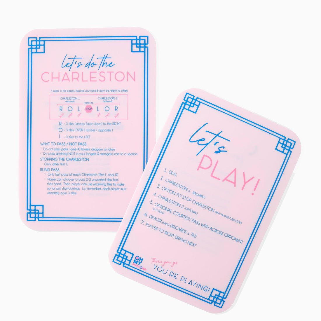 Light Pink Shuffler - Oh My Mahjong - Gaines Jewelers