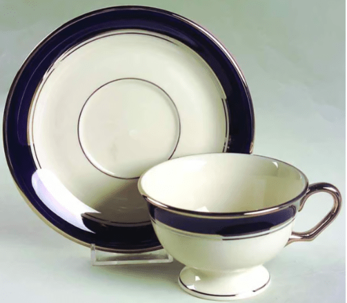 * Lincoln Cup & Saucer - Pickard - Gaines Jewelers