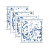 LINENS Chinoiserie Napkins 20 x 20 Set of 4 (Blue and White) - Beatriz Ball - Gaines Jewelers