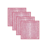 LINENS Leopard Napkins 20 x 20 Set of 4 (Pink and White) - Beatriz Ball - Gaines Jewelers