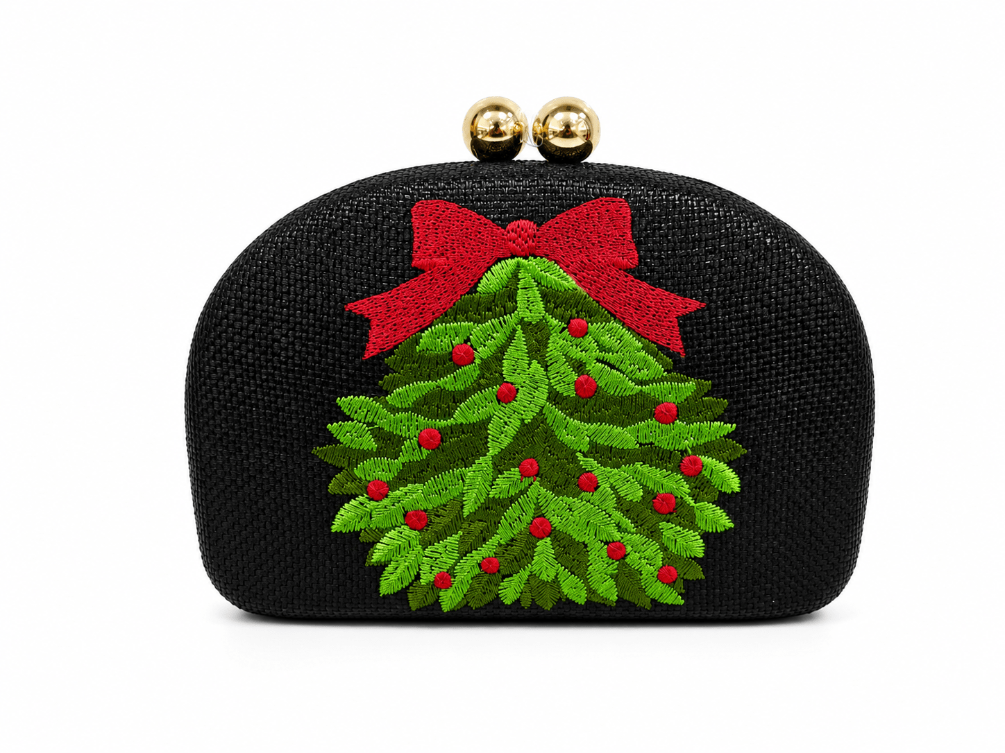 Lisi Lerch - Holiday- Embroidered Clutches- WS: Mistletoe - Gaines Jewelers