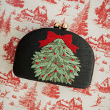 Lisi Lerch - Holiday- Embroidered Clutches- WS: Mistletoe - Gaines Jewelers