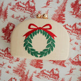 Lisi Lerch - Holiday- Embroidered Clutches- WS: Mistletoe - Gaines Jewelers