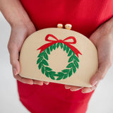 Lisi Lerch - Holiday- Embroidered Clutches- WS: Mistletoe - Gaines Jewelers