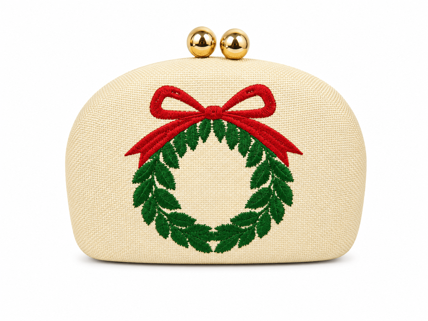 Lisi Lerch - Holiday- Embroidered Clutches- WS: Mistletoe - Gaines Jewelers