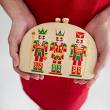 Lisi Lerch - Holiday- Embroidered Clutches- WS: Mistletoe - Gaines Jewelers