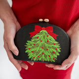Lisi Lerch - Holiday- Embroidered Clutches- WS: Mistletoe - Gaines Jewelers