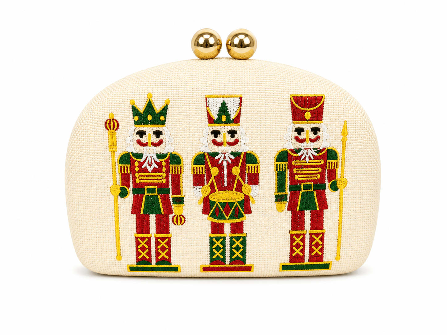 Lisi Lerch - Holiday- Embroidered Clutches- WS: Mistletoe - Gaines Jewelers