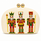 Lisi Lerch - Holiday- Embroidered Clutches- WS: Mistletoe - Gaines Jewelers