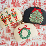 Lisi Lerch - Holiday- Embroidered Clutches- WS: Mistletoe - Gaines Jewelers