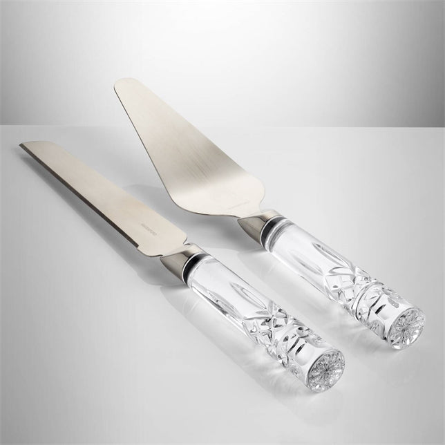 Lismore Cake Knife & Server Set - Waterford - Gaines Jewelers