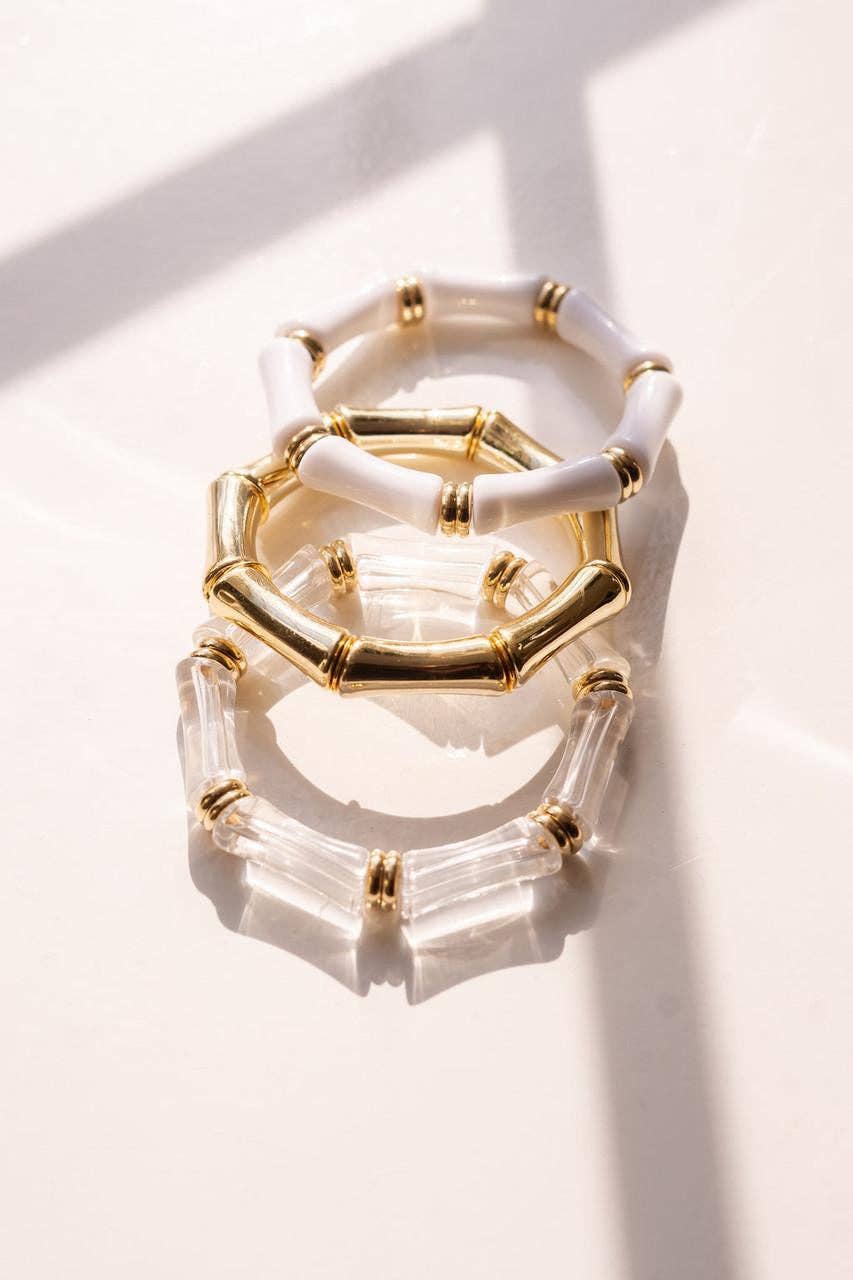 Logan - Bamboo Acrylic Bracelet - Lisi Lerch - Gaines Jewelers