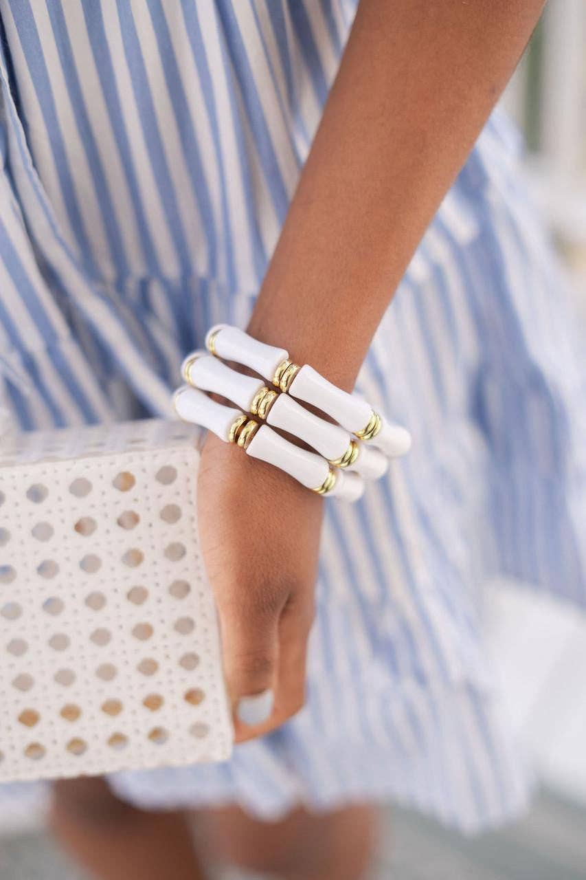 Logan - Bamboo Acrylic Bracelet - Lisi Lerch - Gaines Jewelers