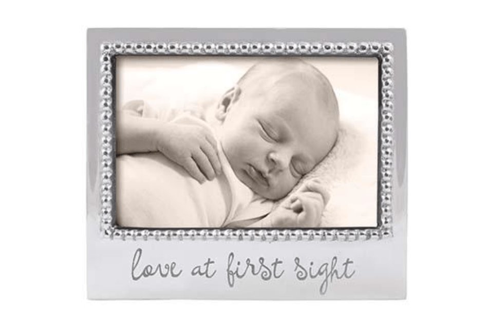 LOVE AT FIRST SIGHT Beaded 4x6 Frame - Mariposa - Gaines Jewelers