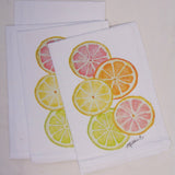 Lowcountry Linens - Limited Edition Citrus White Flour Sack Towel - Gaines Jewelers