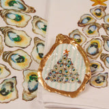 Lowcountry Linens - Limited Edition Oyster Shell Tree White Flour Sack Towel - Gaines Jewelers
