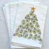 Lowcountry Linens - Limited Edition Oyster Shell Tree White Flour Sack Towel - Gaines Jewelers