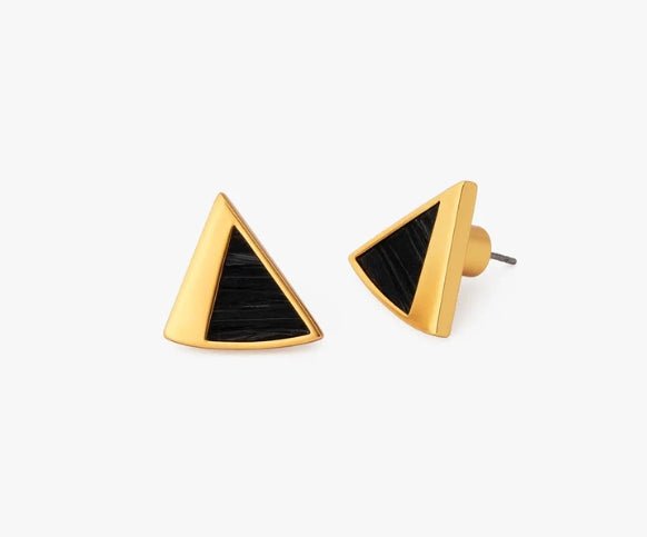 Luca Triangle Stud Earring - Brackish - Gaines Jewelers