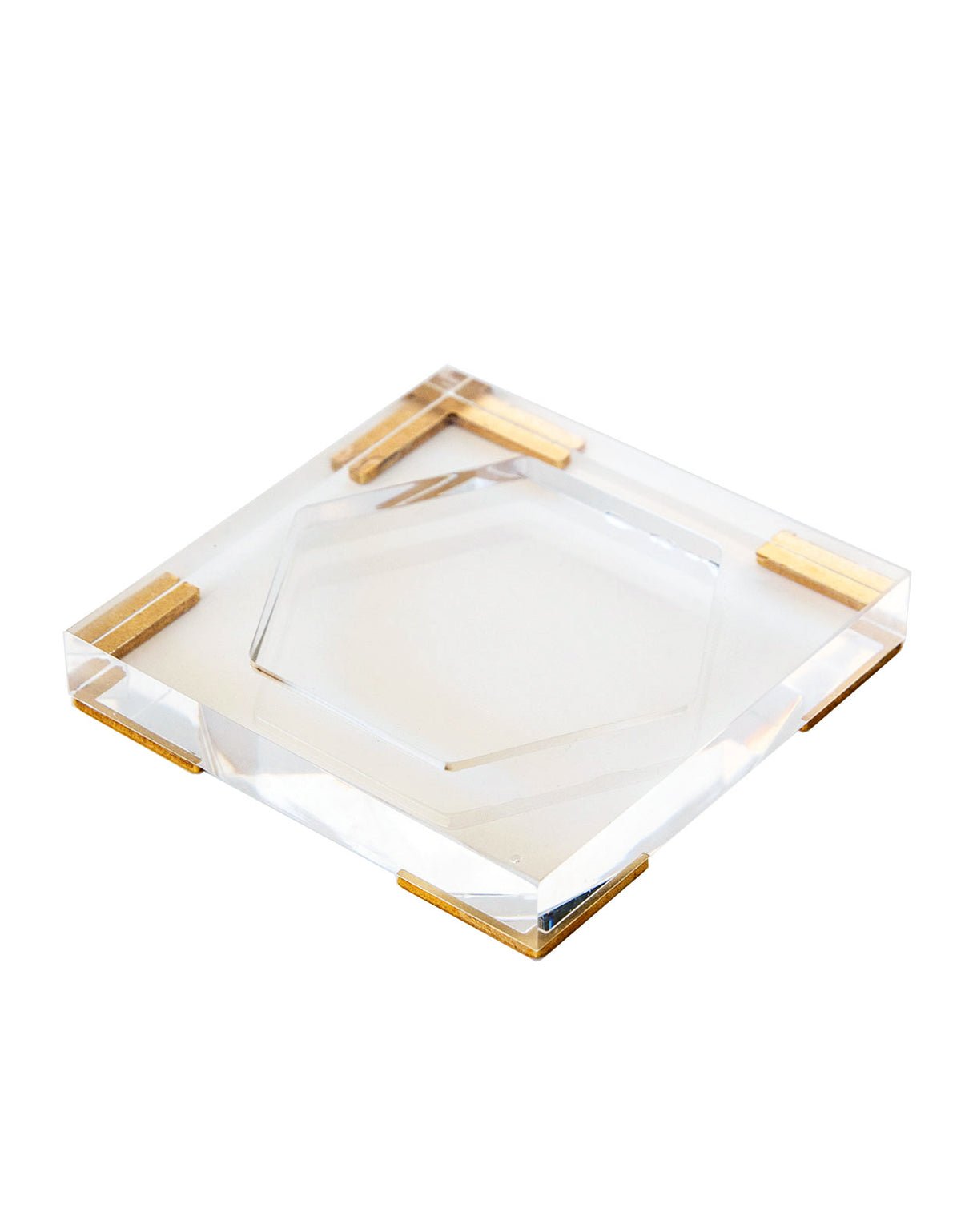 Lucite Tray for 9oz Hexagonal Candle (Boxed) - Antica - Gaines Jewelers