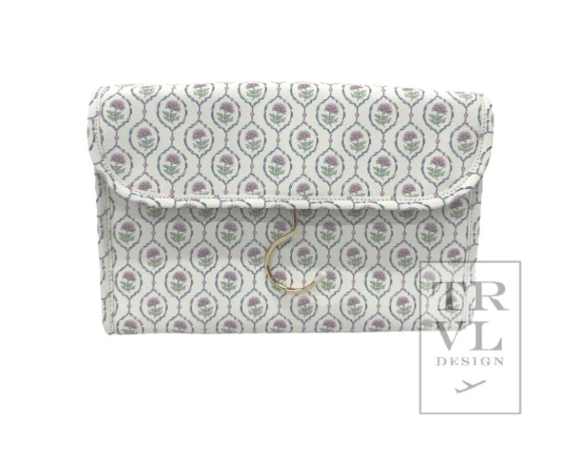 Luxe Antibes Navy Liner Hanging Toiletry Case - Trvl Deisgn - Gaines Jewelers
