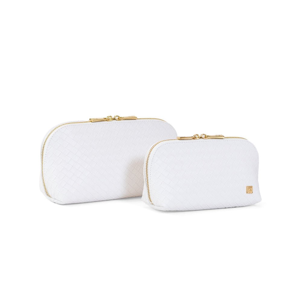 Luxe Duo Case - Small Woven Blanc - TRVL Design - Gaines Jewelers