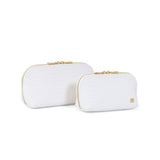 Luxe Duo Case - Small Woven Blanc - TRVL Design - Gaines Jewelers