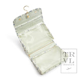 Luxe Hanging Toiletry Case - Provence with Green Pinstripe Liner - Trvl Deisgn - Gaines Jewelers