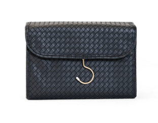 Luxe Hanging Toiletry Case - Woven Jet - Trvl Design - Gaines Jewelers