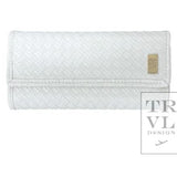 Luxe Jewelry Wallet- Woven White - Gaines Jewelers