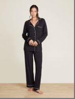 Luxe Milk Jersey Piped Pajama - Pink - SMALL - Gaines Jewelers