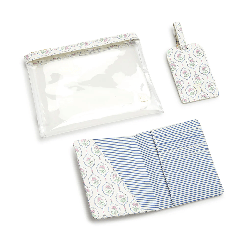 Luxe Saffiano 3 Piece Travel Set - Antibes - Trvl Design - Gaines Jewelers