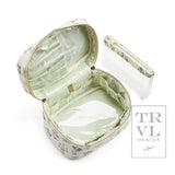 Luxe Train 2 Cosmetic Bag - Provence with Green Pinstripe Liner - TRVL Design - Gaines Jewelers