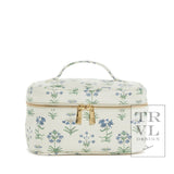Luxe Train 2 Cosmetic Bag - Provence with Green Pinstripe Liner - TRVL Design - Gaines Jewelers