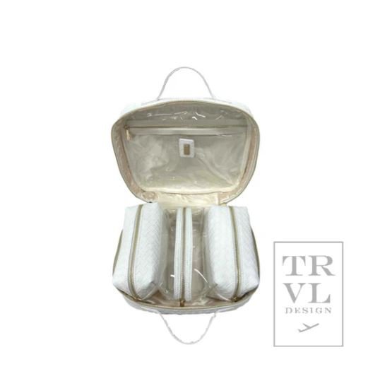 Luxe Trvl2 Case- Woven White - Gaines Jewelers