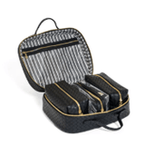 Luxe TRVL2 Cosmetic Toiletry Case - Woven Jet - Trvl Design - Gaines Jewelers